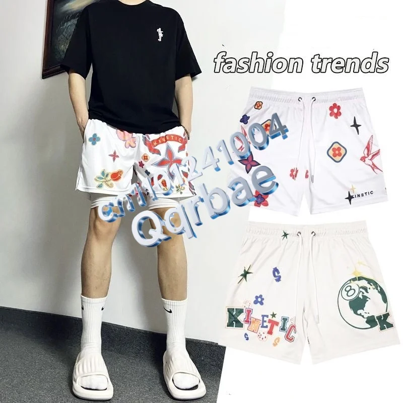 

New Summer Men's Sports Shorts Comfortable Casual Breathable Loose Sky Petal Shorts Children Adult Beach Shorts Y2K Streetwear