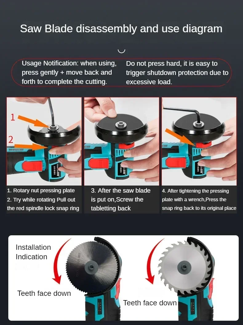 12V Brushless Angle Grinder 18500RPM Rechargeable Grinding Tool Cordless Polishing Machine Diamond Cutting Grinder Electric Tool