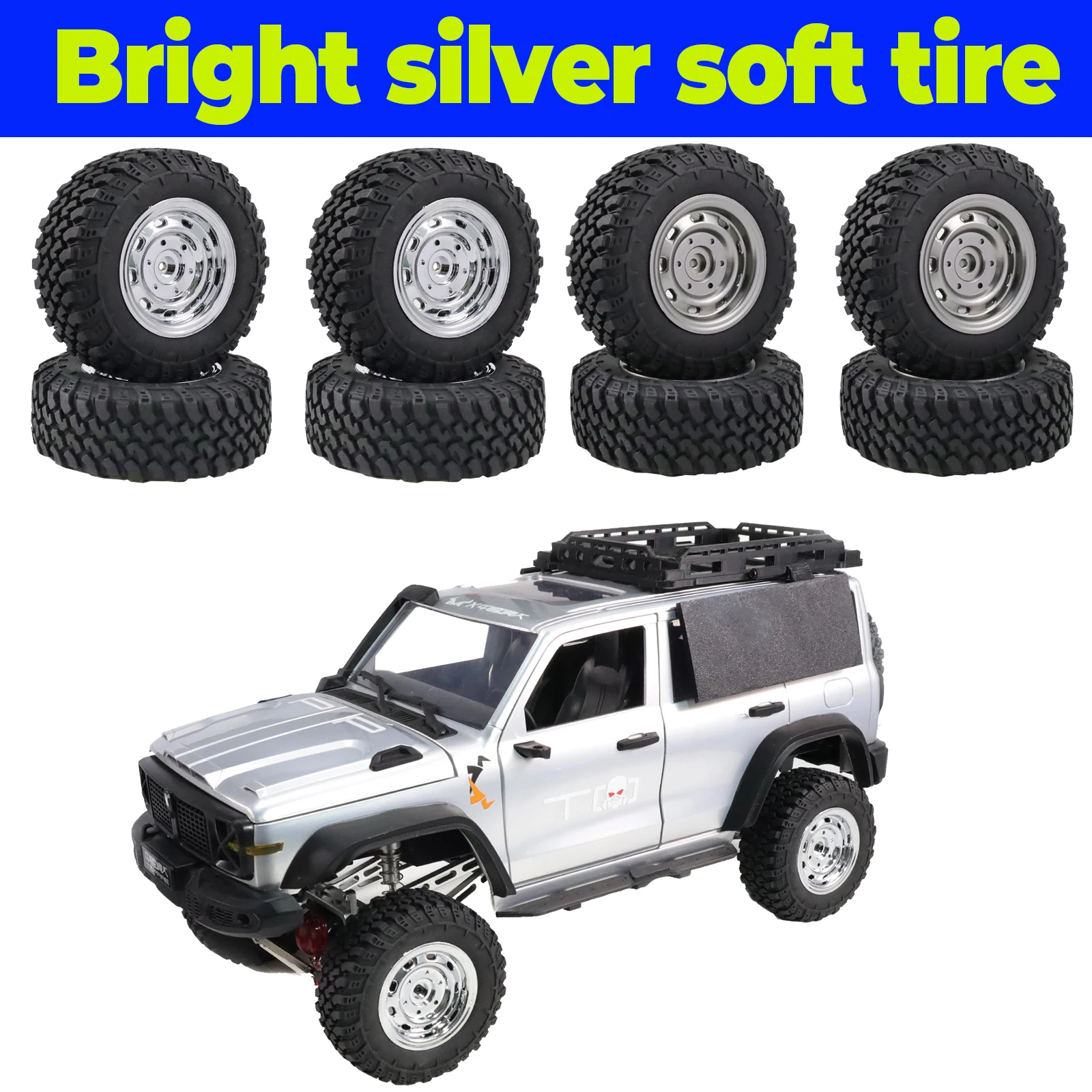 70mm 5mm Hex Rubber RC Wheels Tires High Performance Upgrade Parts for MN99S MN98 MN82 WPL C24-1 B36 D12 C64 D74-1 Off Road RC C