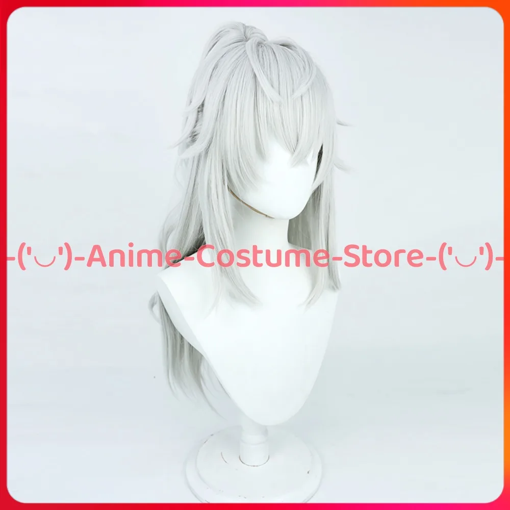Honkai Star Rail Jing Yuan Cosplay Pruik Paardenstaart Spel Karakter Halloween Carnaval Feestkostuum Pruiken H-Bestendig Synthetisch Haar