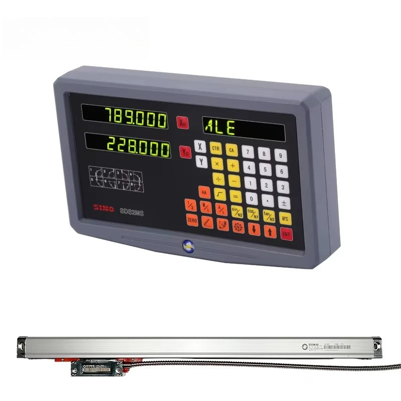 SINO SDS2MS Migital Readouts for Milling Machines 2 Axis DRO Kit for Grinding Milling Machines With Digital Readout Scale
