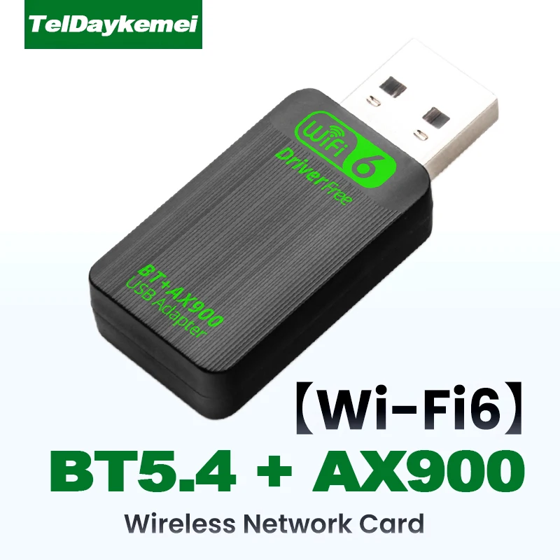 New AX900 USB WiFi 6 Bluetooth 5.4 Adapter 2in1 Dongle Dual Band 2.4G&5GHz USB WiFi Network Wireless Wlan Receiver