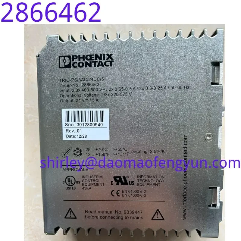 Used TR10 switch power supply 2866462 TRIO-PS/3AC/24DC/5 5A