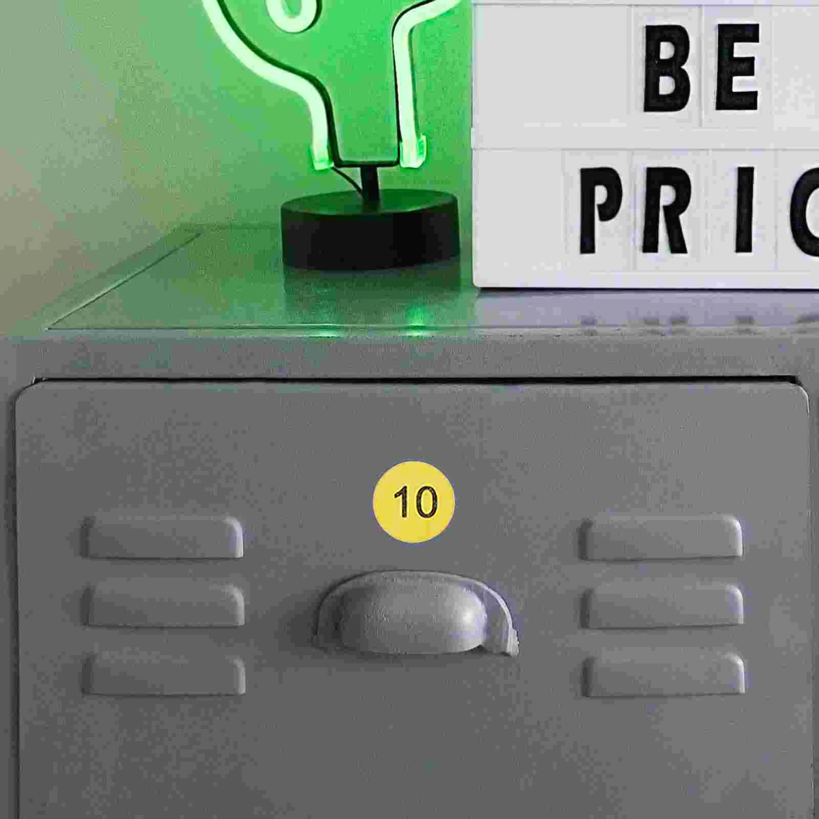 10 Sheets Round Number Labels Tag 1-50 Classification Digital Label Labels Numbered Copper Plate Office Coding