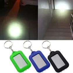 Outdoor Solar Flashlight 3 LED Mini Bright ABS Portable Keychain Flashlight Lamp Light For Caving