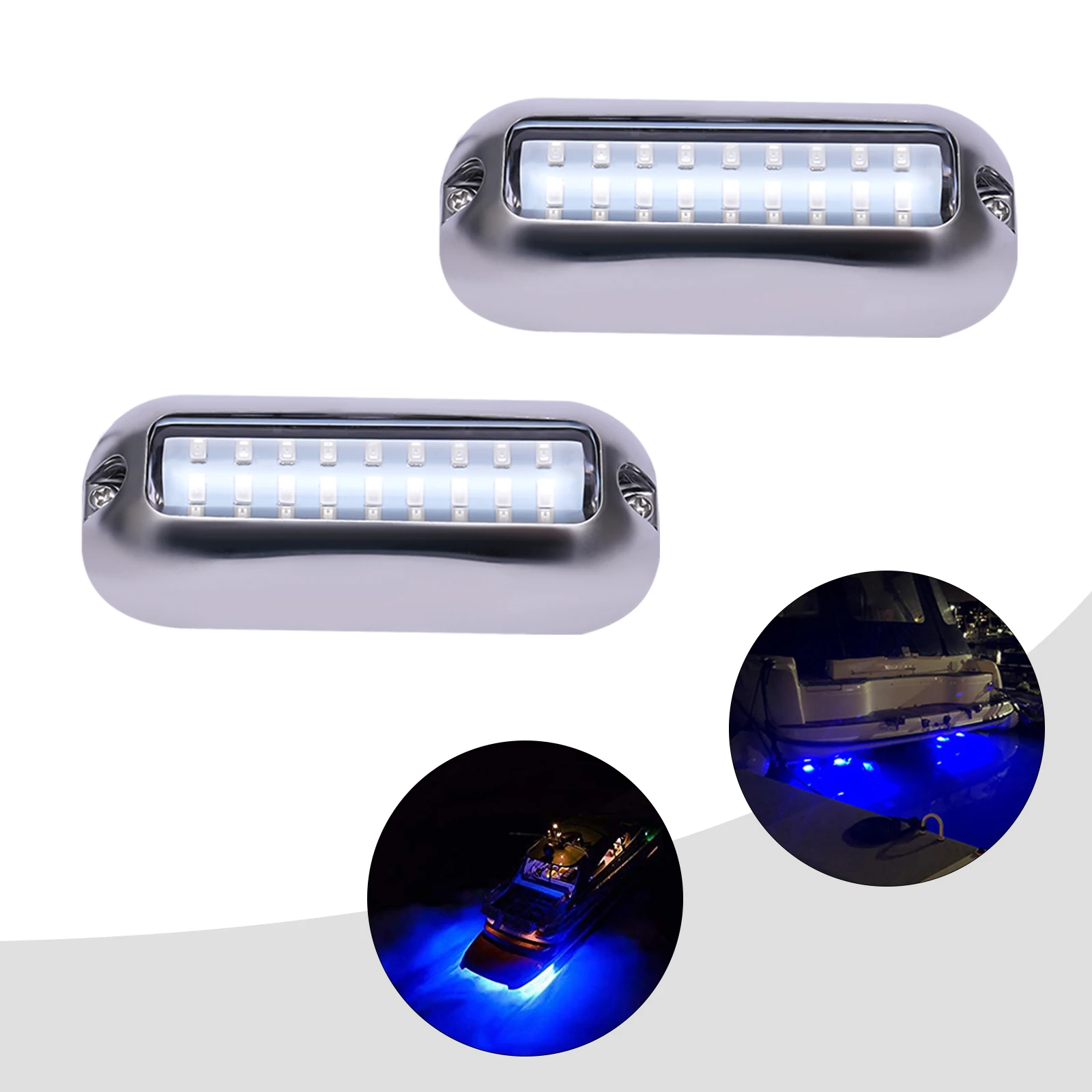 27 LED Blue Boat Light Underwater Illumination Light Marine Yacht Light