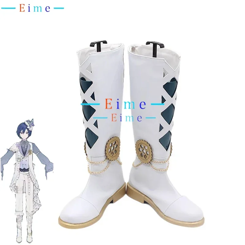 PJSk 3e verjaardag Kaitoo cosplay schoenen PU lederen schoenen Halloween carnaval laarzen cosplay rekwisieten op maat gemaakt