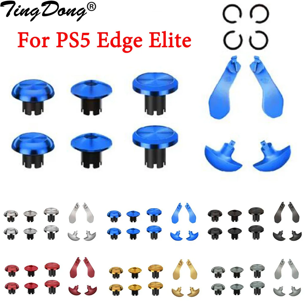 

Metal Thumbsticks Analog Joystick for PS5 Edge Controller 4 Back Paddles Triggers Buttons Replacement Accessories Parts