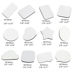 10pcs Promotional Item Heat Transfer Blank MDF Sublimation Blank Fridge Magnet for Home Kitchens Office Decorations