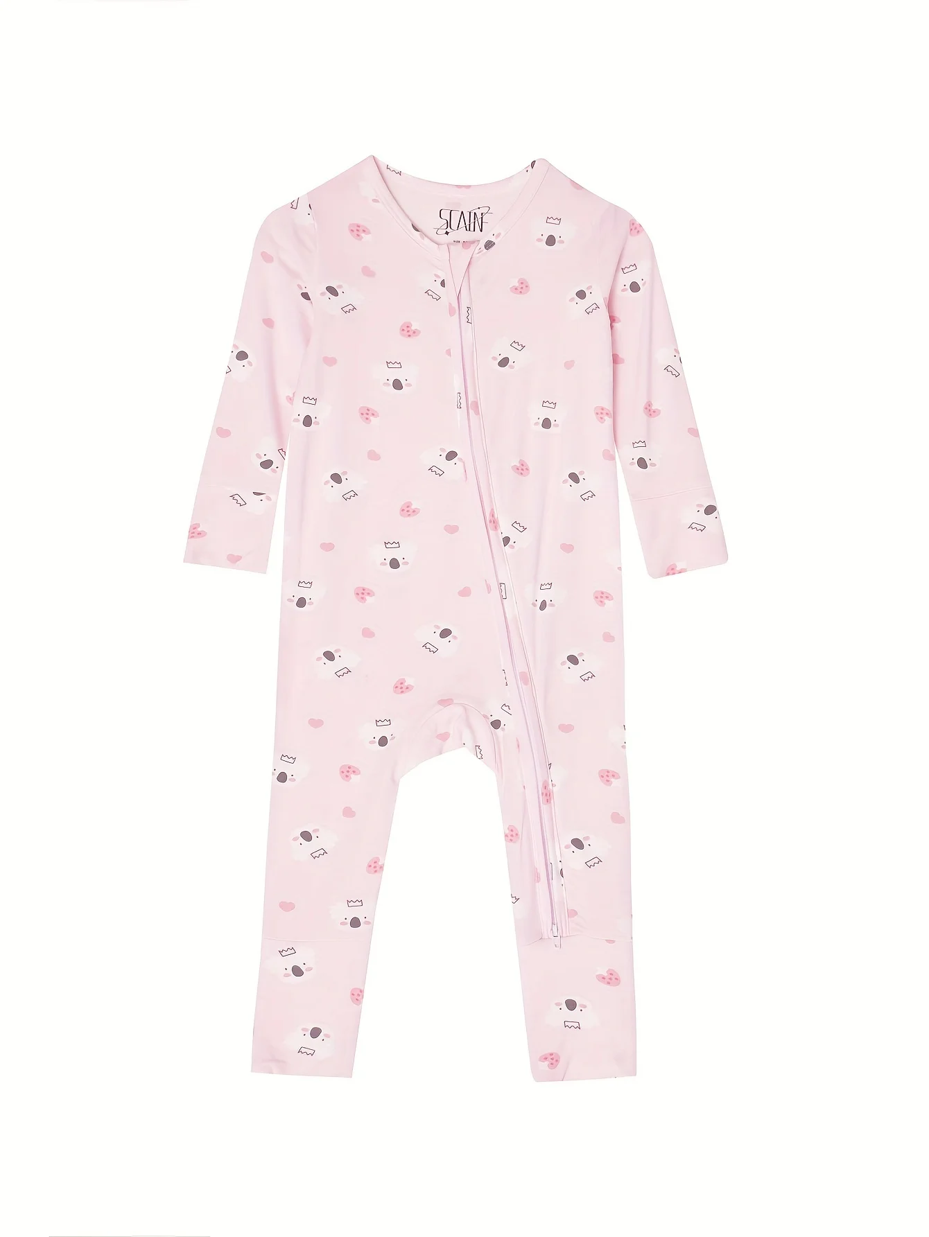 Three-piece fashion baby romper set, featuring a randomly selected bamboo fibre romper, suitable for ages 0-24 months. view 5
