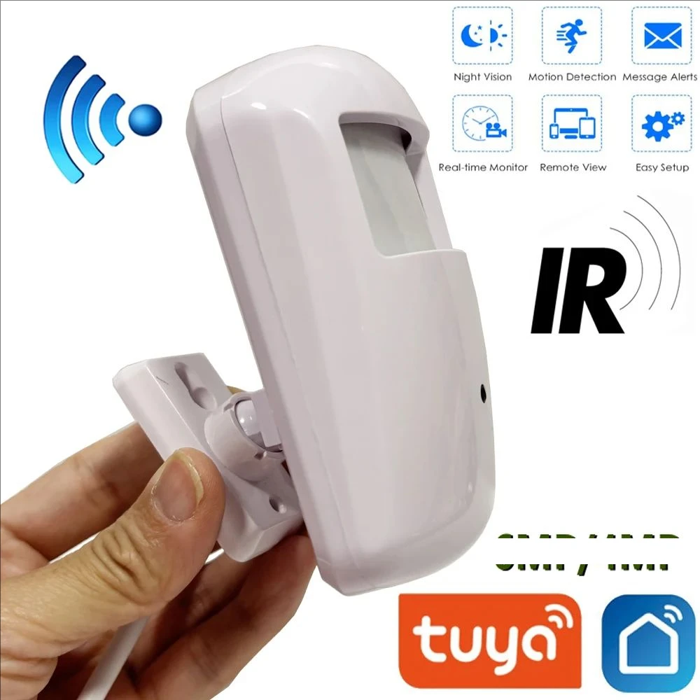 Mini WiFi Camera Motion Detection Invisible Surveillance IR Night Vision 2Way Audio Covert Security Monitor PIR Style Tuya Smart