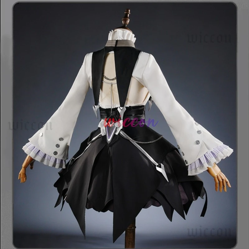 Vivian Cosplay Costume Wig Dress Headwear Uniform Zenless Zone Zero Mockingbird Halloween Party for Women Girls Carnival Props