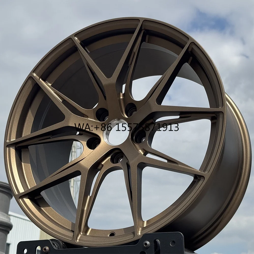 

Custom Bronze 6061 Aluminum Alloy Monoblock Wheels 17 18 19 20 22 24 Inch 5x112 5x114.3 Forged Car Rims for Passenger Car