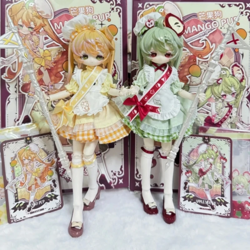 ตุ๊กตา Inedible Doll Lunar Lore Series 1/8 Bjd รุ่นลิมิเต็ดอิดิชั่น แบบแขวนการ์ด Mango Pup/Apple Mousie ตุ๊กตาข้อต่อขยับได้ ของตกแต่ง ของขวัญ มีสินค้าพร้อมส่ง
