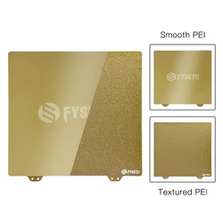 FYSETC JanusBPS Removal Spring Double Side Steel Sheet Pre-Applied PEI 235/310/355/377mm MK52 For Voron MK3S 3d Printer Hot Bed
