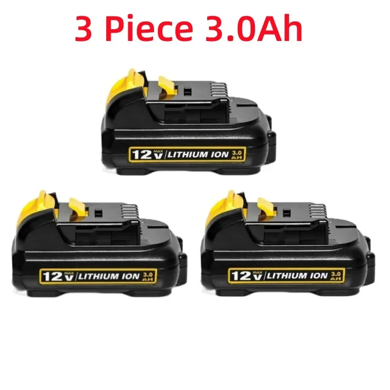 1-3 Piece 10.8V/12V 3.0Ah 12 Volt  Max Lithium Battery For Dewalt DCB127 DCB120 DCB121 DCB119 Li-ion Power Tools Battery