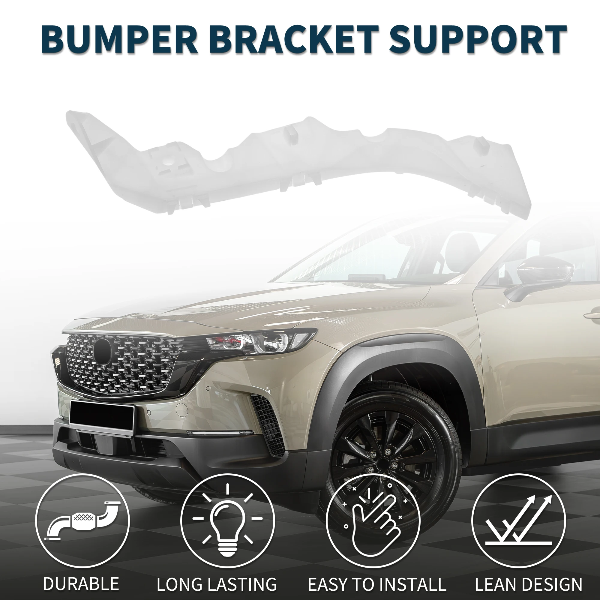 

UXCELL 1pc Car Right Rear Bumper Retainer Bracket No.GJ6A502H1E for Mazda 6 2003-2008