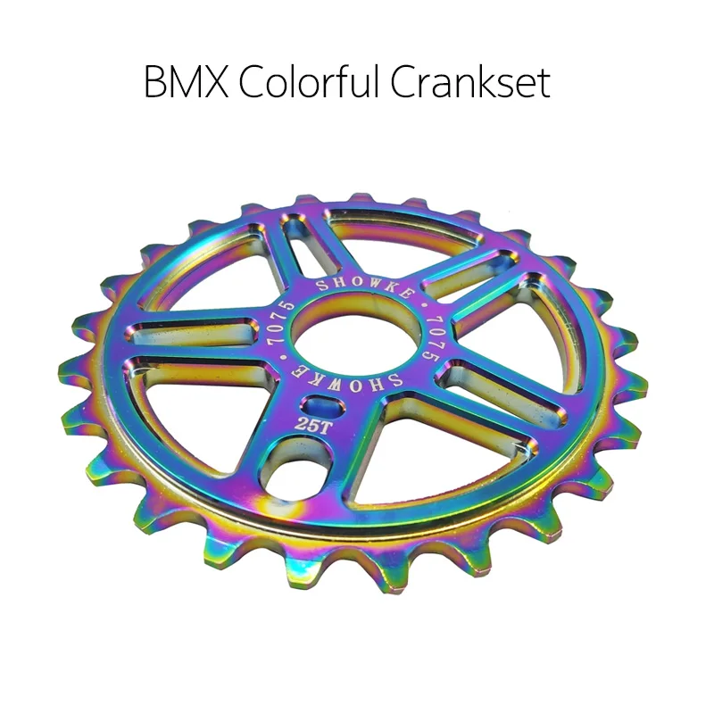 Showke BMX Street Climbing 7075 Ultra Light Aluminum Alloy Dazzling Color Tooth Disk 25T Thickness 5mm Accessories