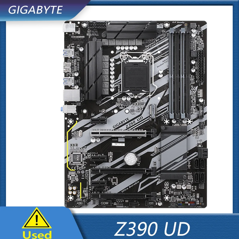 

GIGABYTE Z390 UD Motherboard Intel Z390 LGA1151 DDR4 128GB M.2 support Core i7-9700F i5-9600T i5-8500T i3-8100 cpu ATX