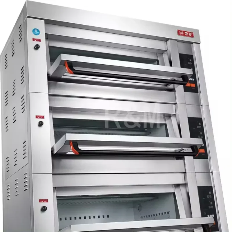 For 3 Deck Gas Oven Pizza Baking Equipment Electric Bakery,commercial Bread Bakery Oven Gas for Sale Cake Making Machine