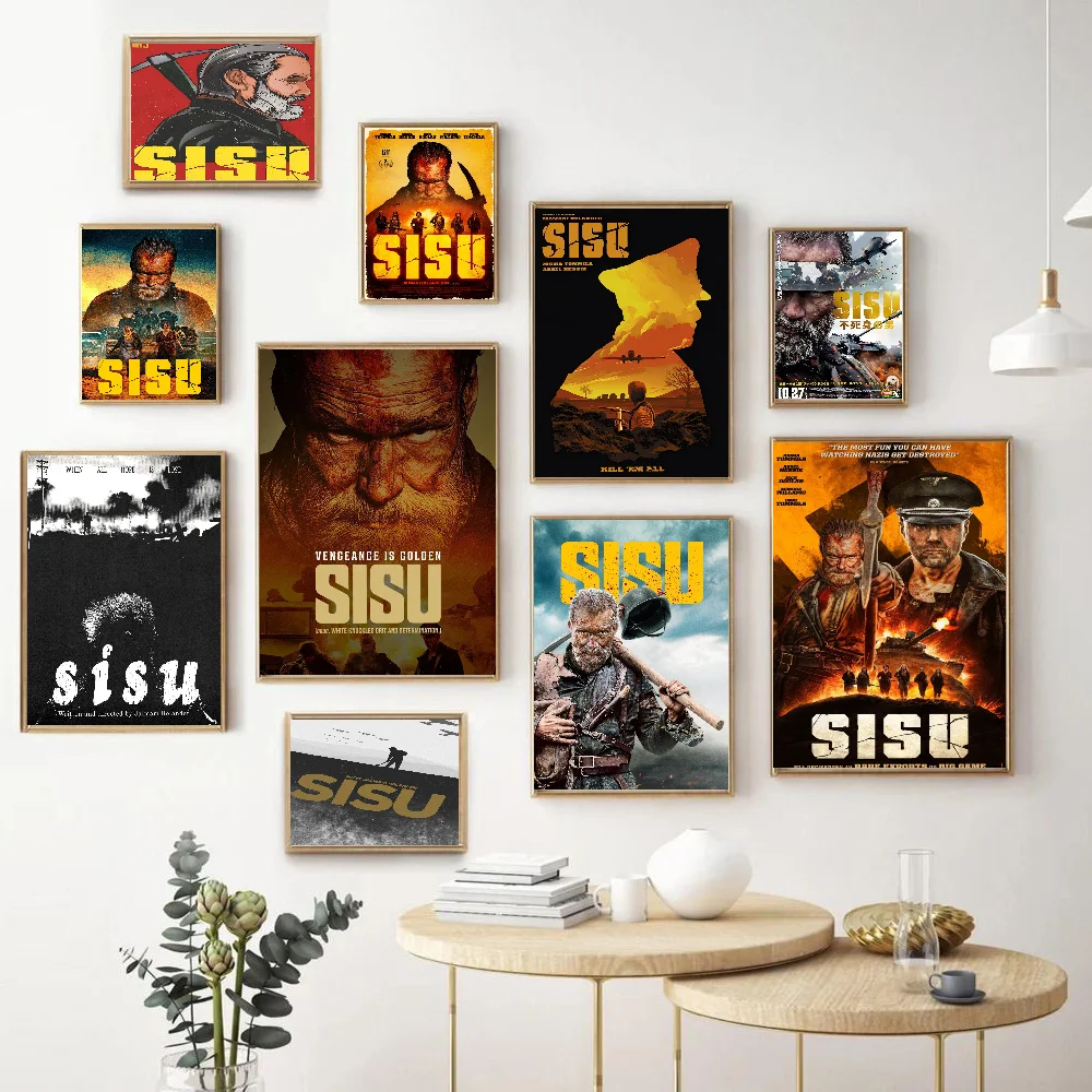 

New Action Movie Sisu Vintage Posters Sticky Vintage Room Home Bar Cafe Decor Kawaii Room Decor