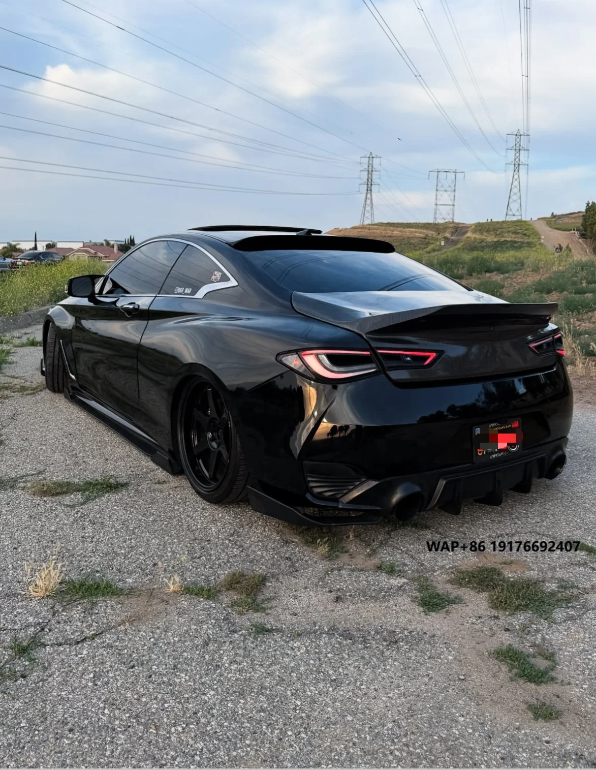 Made Japan oem clear taillight  ’Infiniti q60 2014-2018 Passionate modification Custom Red Orange turn light Model development