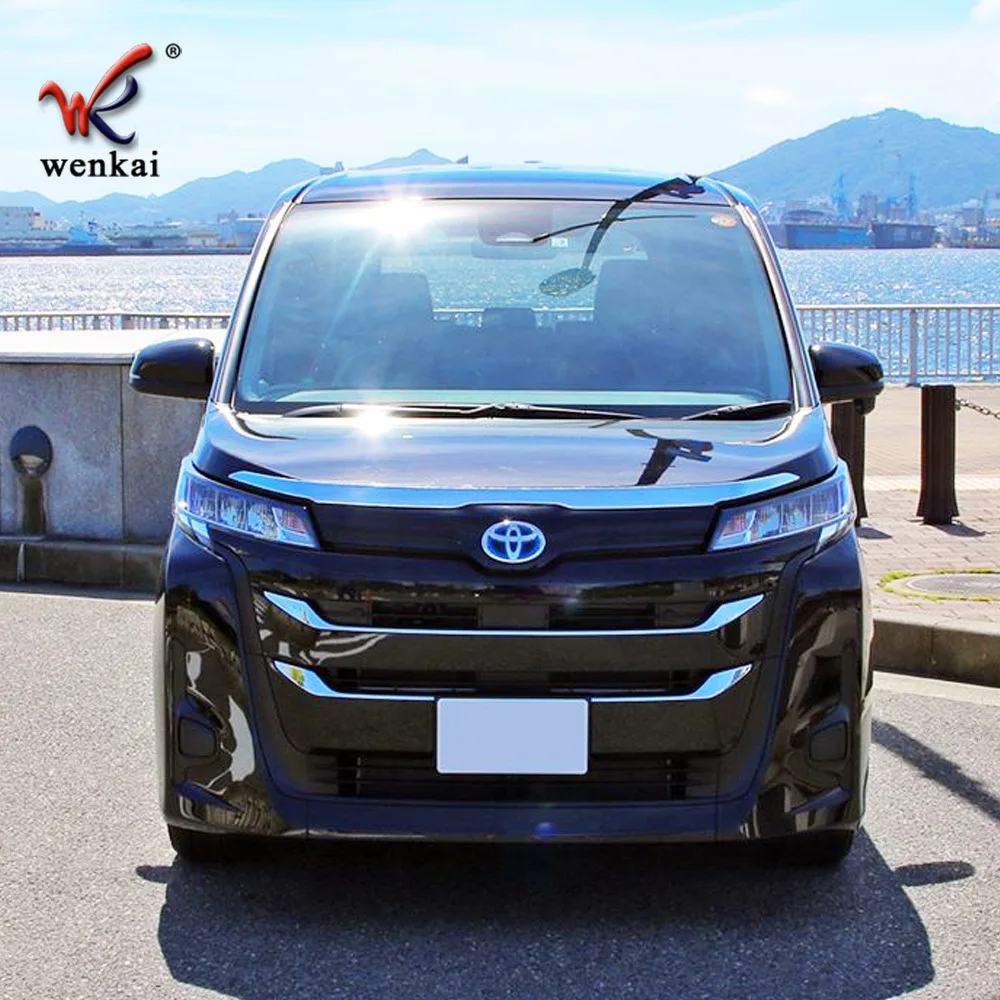 

For TOYOTA NOAH VOXY 90 Series 2022 2023 car ABS Chrome hood trim protection cover sticker 1pcs Accessories Decoration Trim