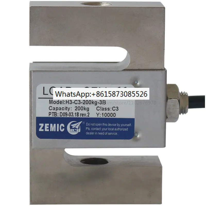 

H3-C3-500KG-3B Tension Sensor Load Cells 25kg 50KG 100KG 150KG 200KG 250KG 300KG 500KG 750KG S-Type Weighing Sensor