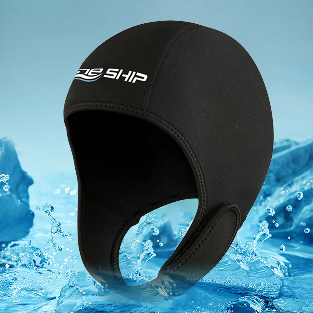 2mm Neoprene Dive Hood Scuba Diving Hood Quick Dry Wetsuit Hood Stretchable Swim Cap Surfing Head Cover for Water Sports