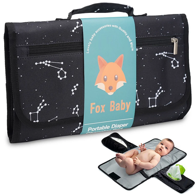 Baby Diaper Changing Mat Foldable Baby Diaper Changing Pad Waterproof Newborn Diaper Pad Portable Toddler Changing Table Mat