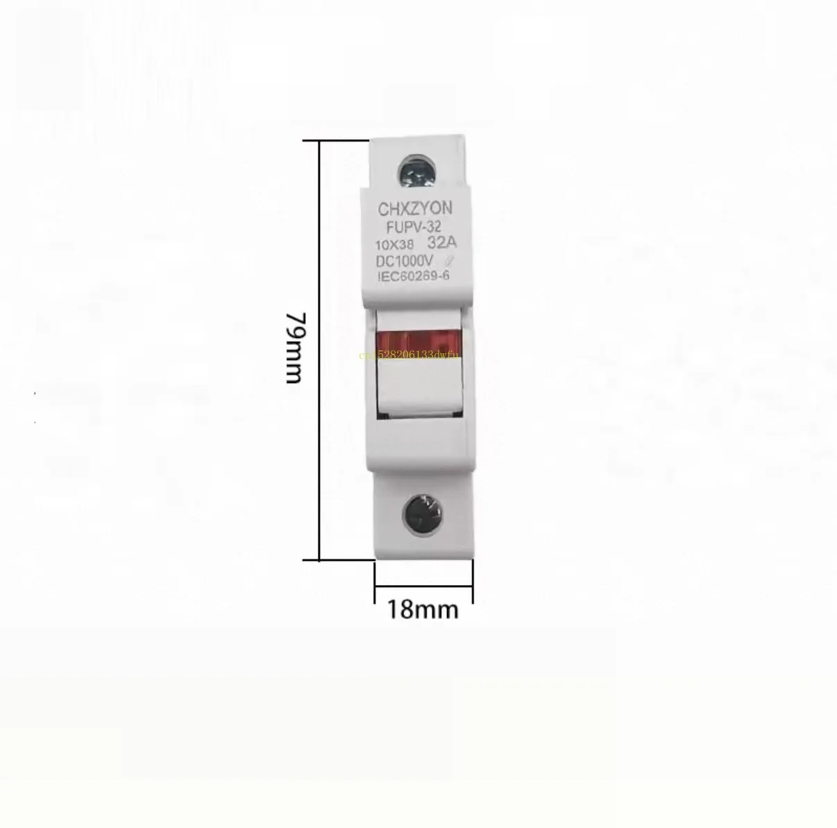 Solar PV DC Fuse Holder 1P 2P 3P 4P DC1000V 10x38mm Light DIN Rail Mount Photovoltaic System Fuse Base 1-32A Cable Sleeves