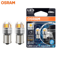 OSRAM LED PY21W S25 1156 BAU15s Car Turn Signal Light Yellow Amber LEDriving SL Advance LED Fog Bulb Rear Position Lamp 9456Y 2x