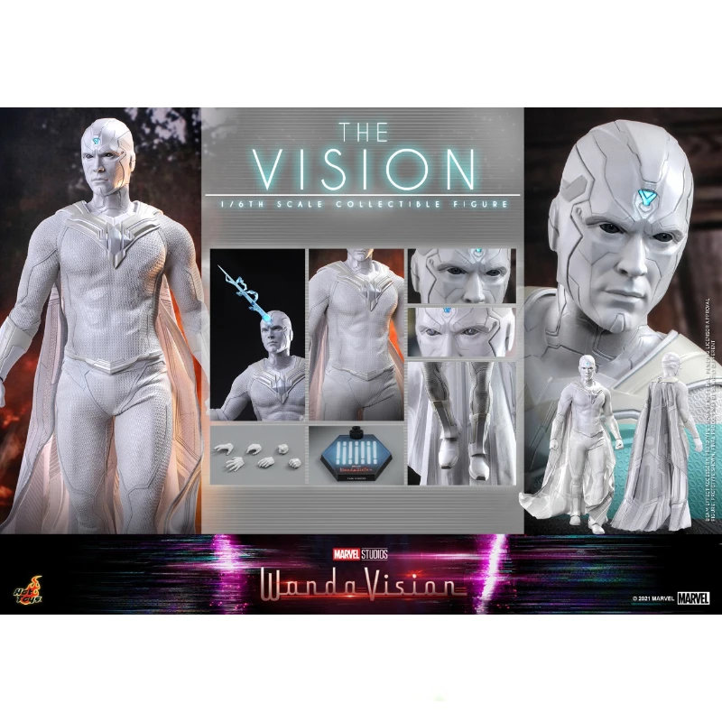 In Stock Hottoys TMS054 WandaVision The Vision 1/6 Anime Action Figure Toy Gift Model Collection Hobby