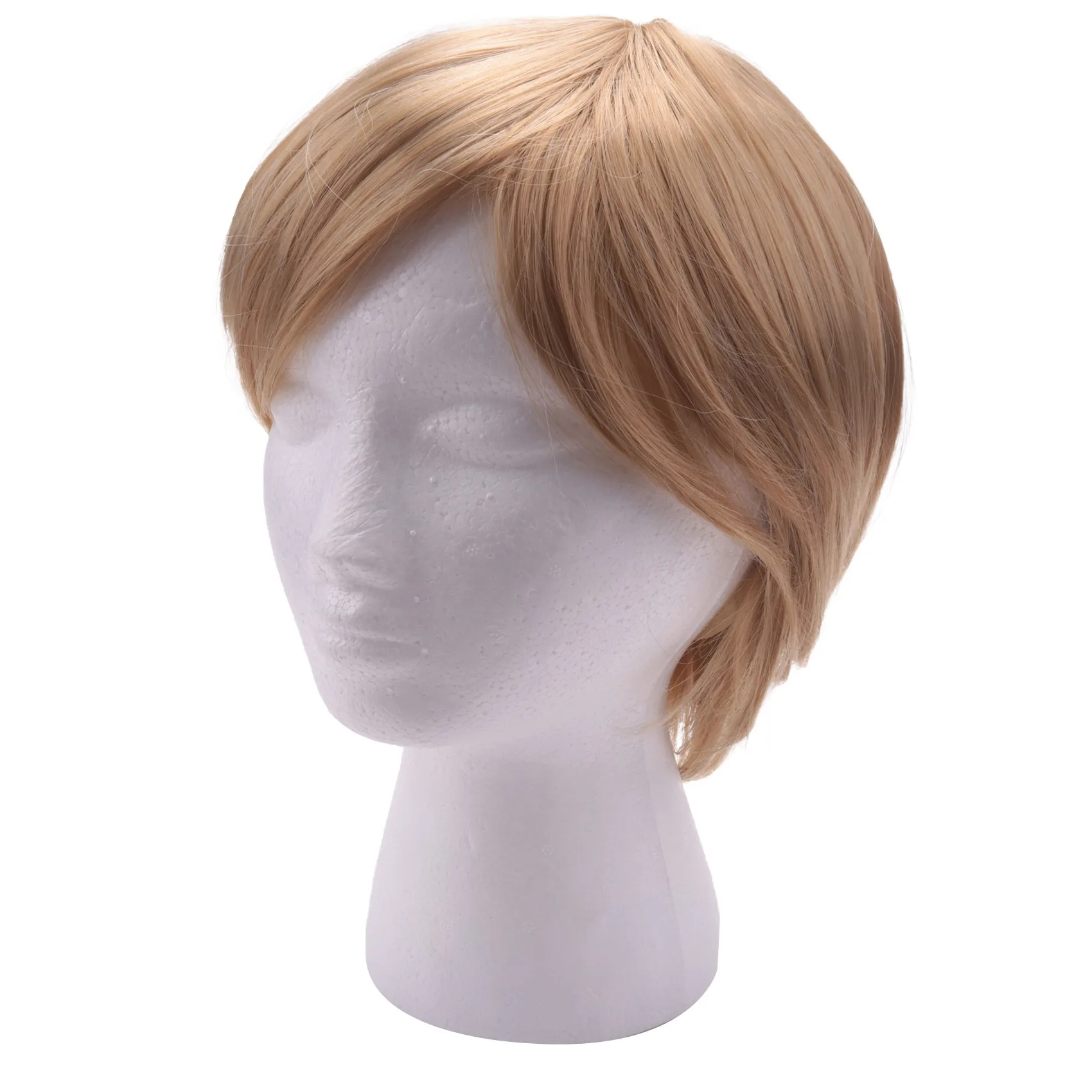 Short Layered Wavy Full Synthetic Wig Blonde