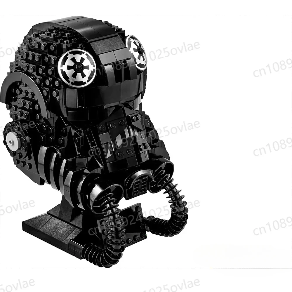 MOC 75274 TIE Fighter Pilot Helmet Space Ship Battle Model Building Block Architecture Education Assembly Model Toy Gifts