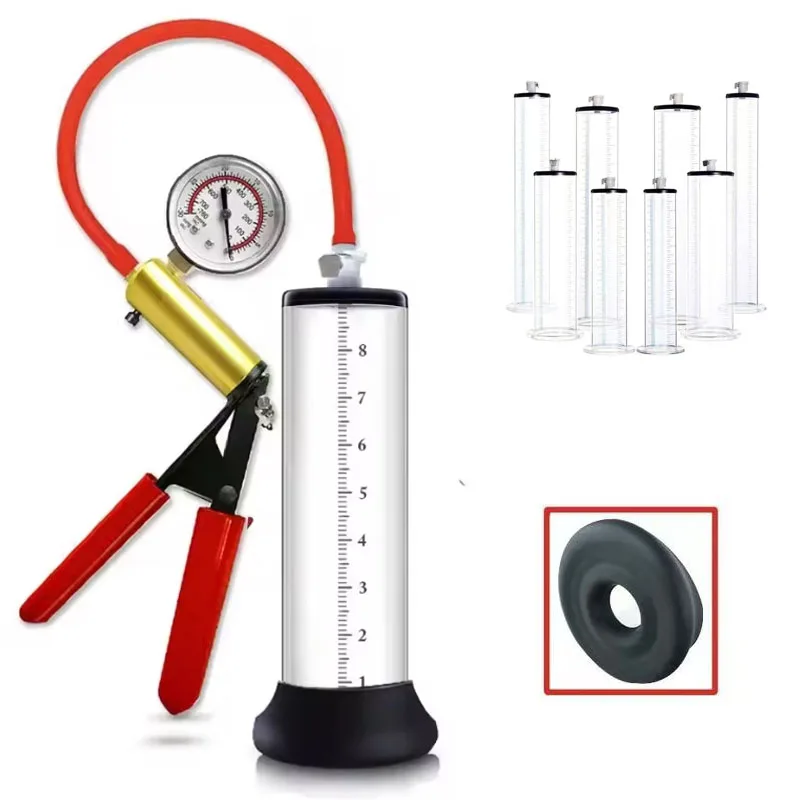 Male Masturbators Adult Sex Toys Men Penis Vacuum Pump Enlargement Extender Trainer Men Dick Enhancer Stretcher Bigger Exerciser