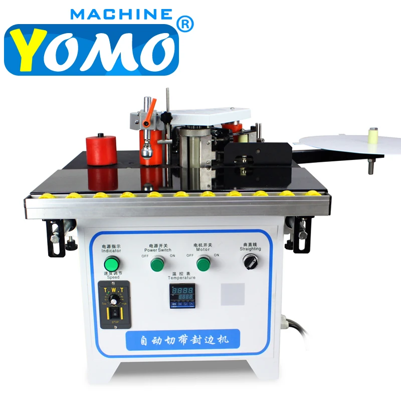 

Mini Edge Banding Machine Woodworking Manual Edge Bander Automatic Cutting Double Glue Sided 30kg