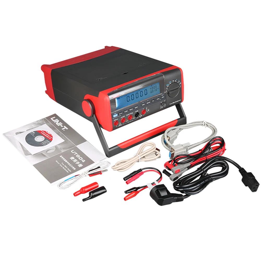 Multimètre de Table à True Rms, fonction AC + DC UT804, Instrument de mesure électronique, résolution de lecture, unité de fréquence, multimètre