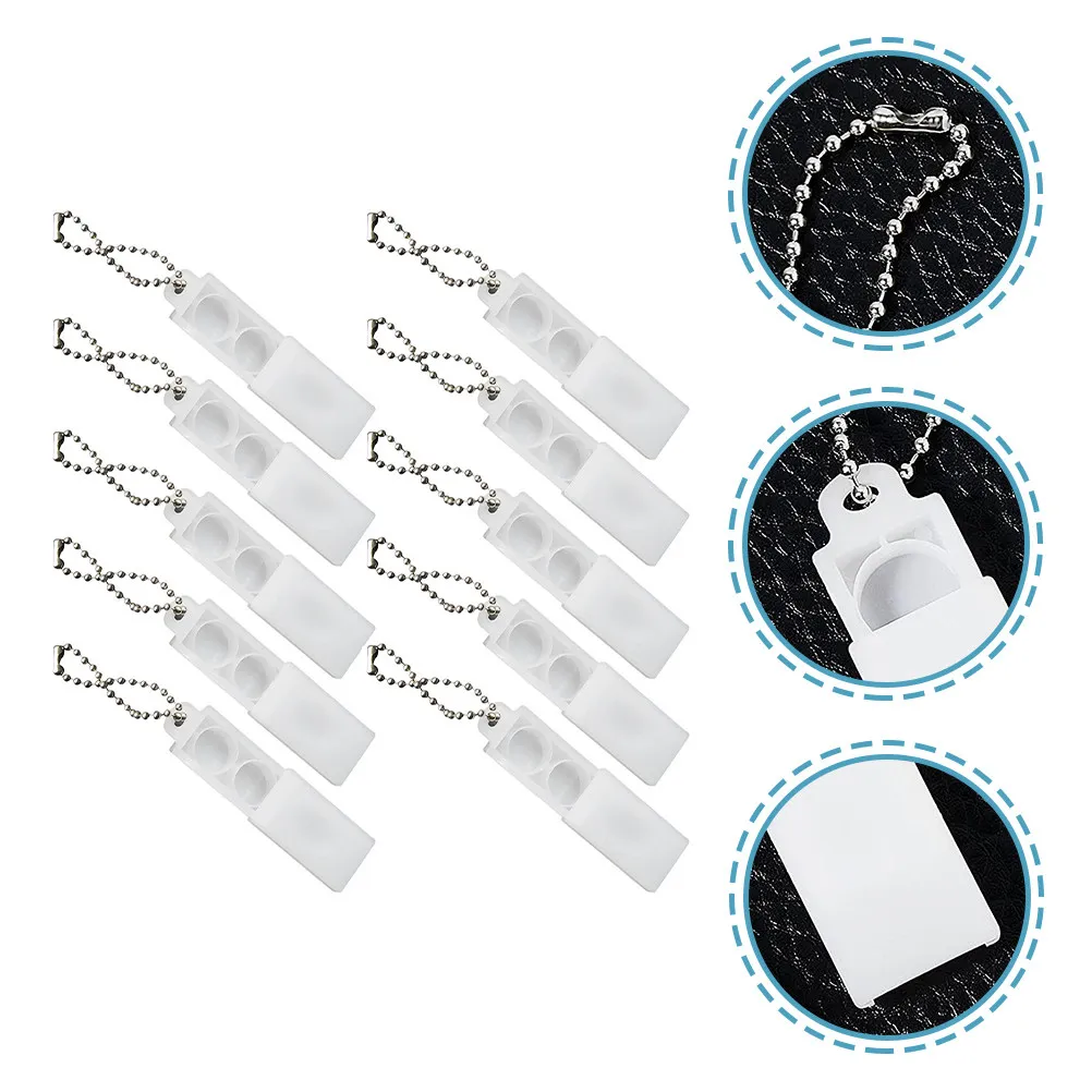 

10Pcs Battery Box Keychain Compact Lightweight Case for 10 312 13 675 Batteries Prevent Short Circuit Keep Clean