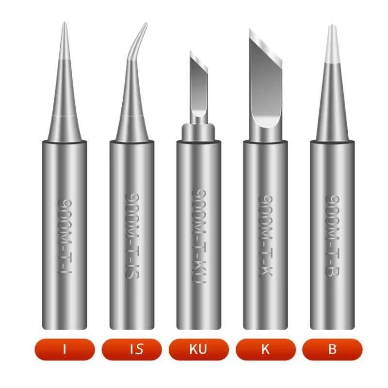 900M-T Series Soldering Tips I/IS/K/KU/B/2.4D/3C 900M Soldering Tips Lead-free Soldering Tips
