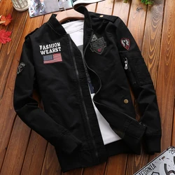 DIMUSI Autumn Men's Bomber Jackets Casual Outwear Men Army Windbreaker Coats Fashion Man Slim Fit Military Jacket Brand Clothing