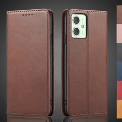 Magnetic attraction Leather Case for Motorola Moto G54 (5G EUR Version) Holster Flip Cover Case Wallet Phone Bags Fundas Coque