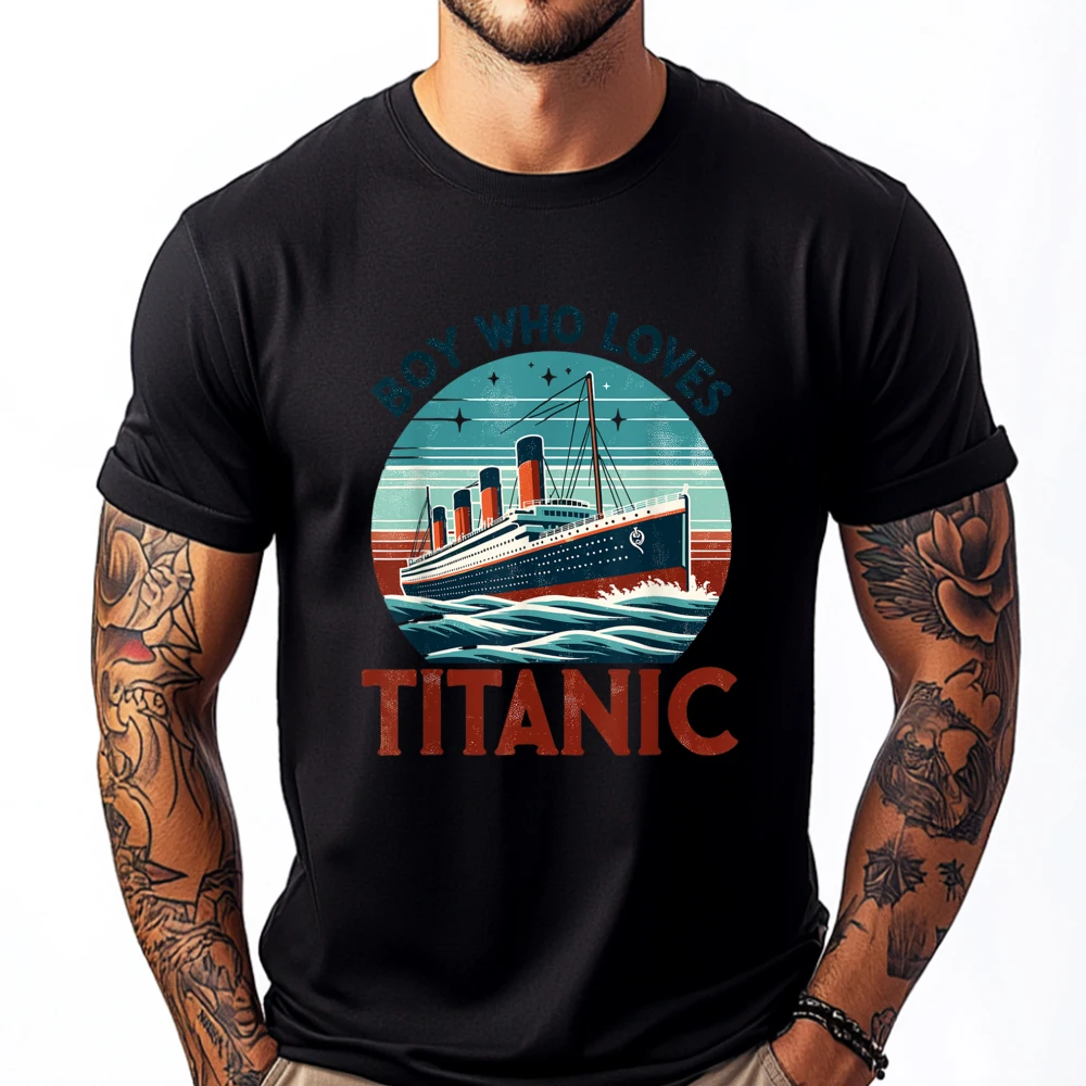 

Boy Loves Rms Titanic Just A Boy Who Loves Titanic Boy Free Shippping Items Lowest Prices T Shirt Casual
