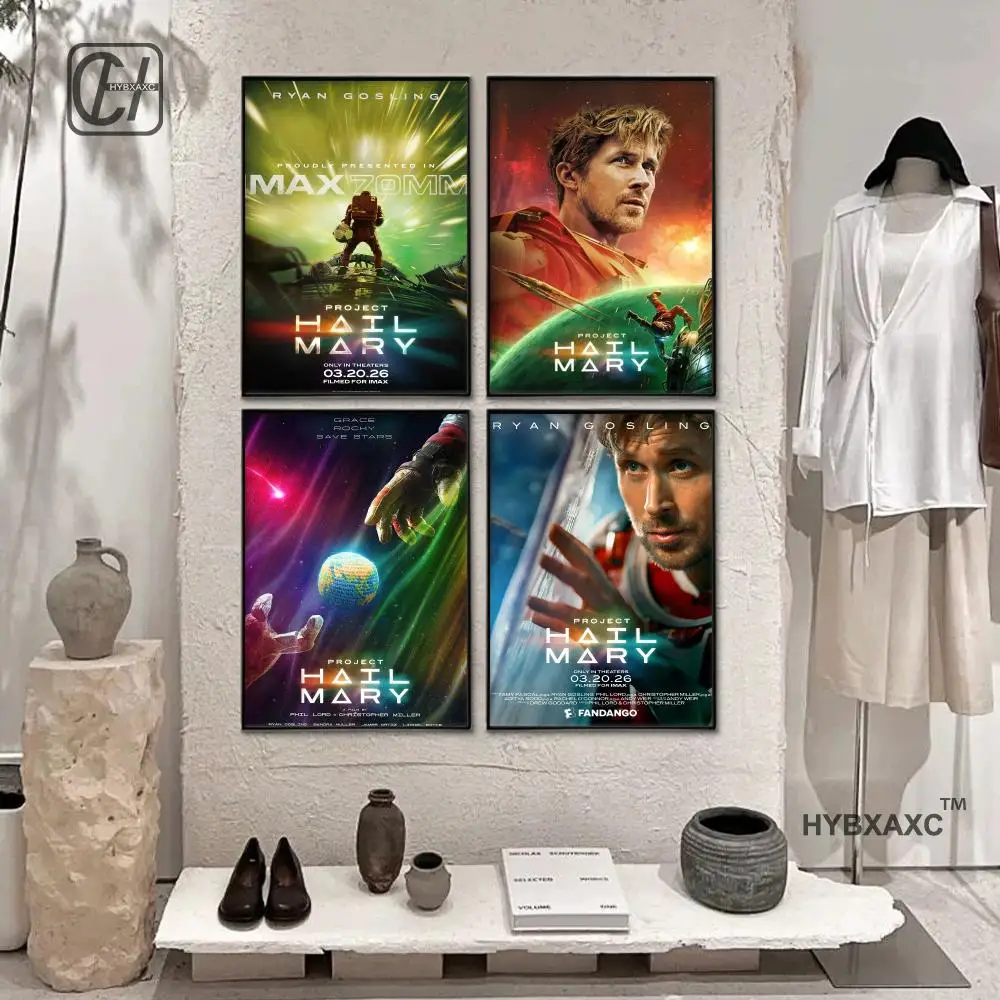 Ryan Gosling Movie Project Hail Mary 2026 Art SILK POSTER Wall Art Home Decorative painting