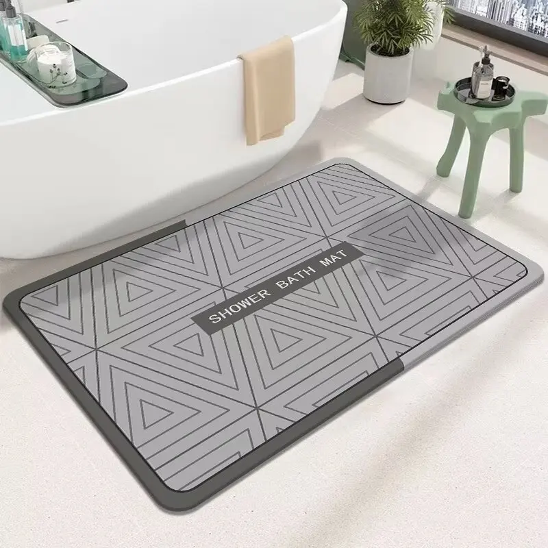 سجادة أرضية الحمام الكرتونية، طين المشطورة، امتصاص الماء سريع الجفاف، سجادة الباب، سجادة المرحاض المنزلية غير قابلة للانزلاق #5