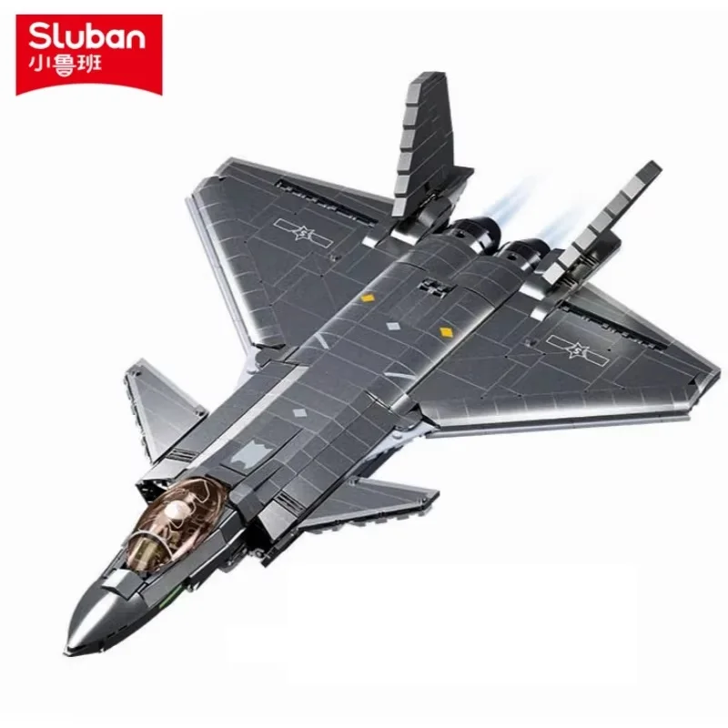 

1007PCS Air Force J-20 Heavy Stealth Fighter Model Bricks 1/44 Scale Aircraft Military Building Blocks MOC Educational Toys