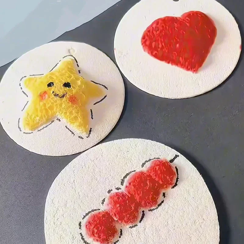 Foam Texture Painting Paper Puffy Texture Paper Magic 3d Art Drawing Paper For Kids Diy Painting Educational Toys 10pcs