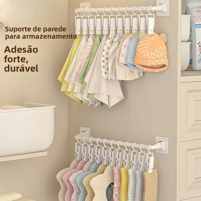 tringle-murale-pour-placard-d'enfant-crochet-de-rangement-pour-vetements-de-bebe-pince-a-bavoirs-pince-a-chaussettes-sans-percage-accessoires-pour-bebe