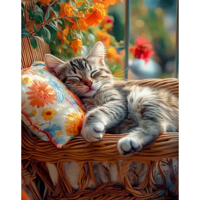 

RUOPOTY 5d Diy Diamond Painting Rural Fox Rhinestone Embroidery Full Round/Square Diamond Cross Stitch Animal Kit Home Decor