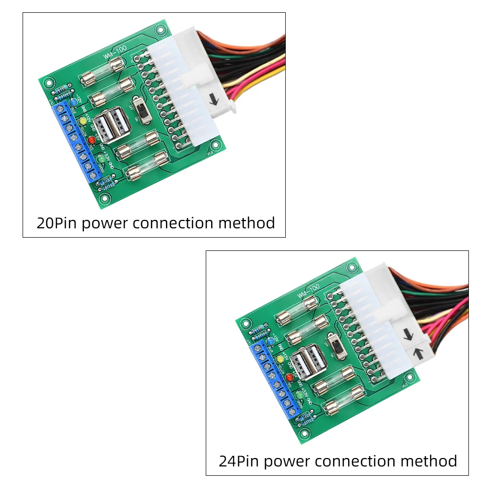 سطح المكتب الكمبيوتر الطاقة ATX نقل مجلس محول الطاقة توريد اختبار وحدة إمدادات الطاقة دائرة مخرج وحدة ATX20Pin/24Pin واجهة